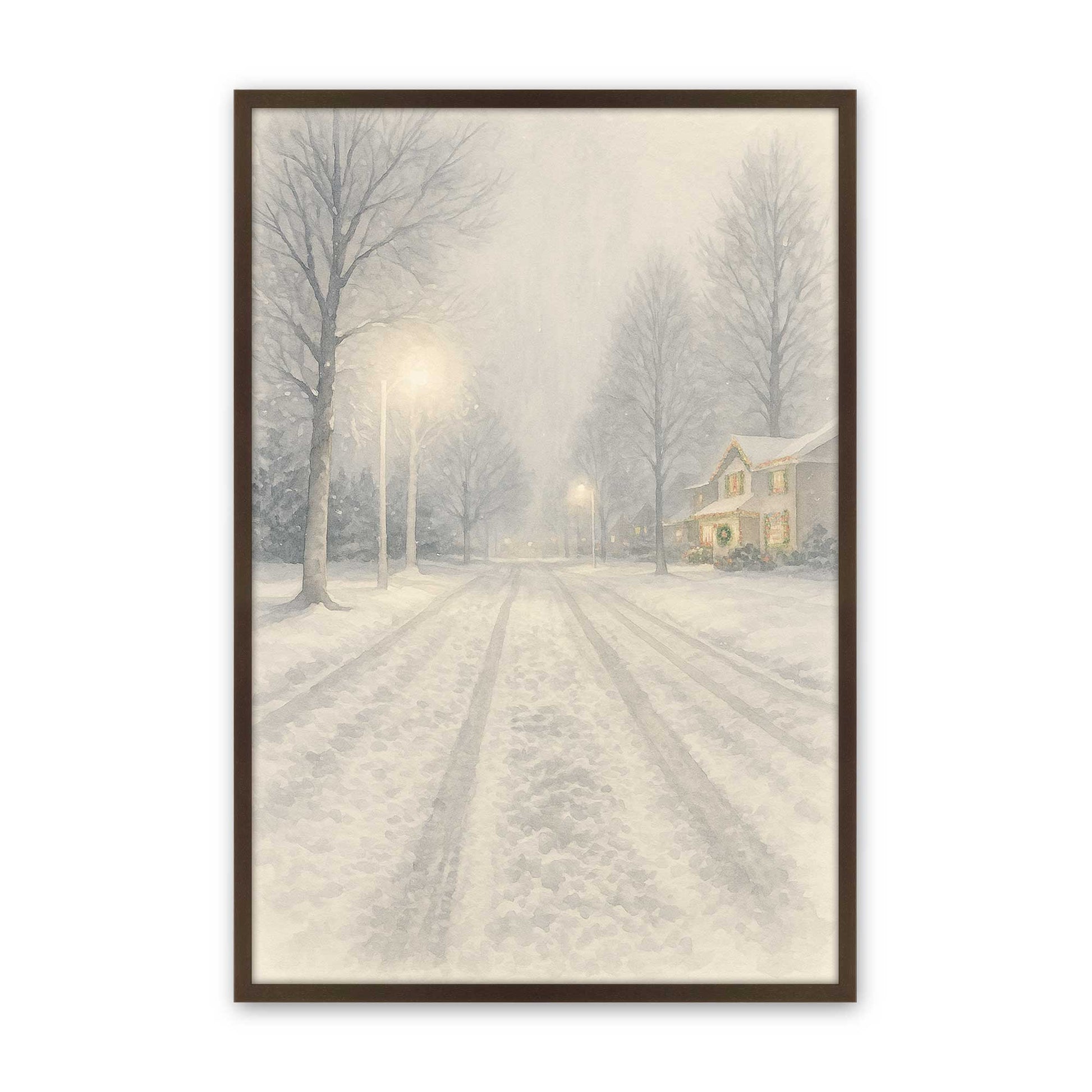 [Color:Brown], Picture of art in a Brown frame