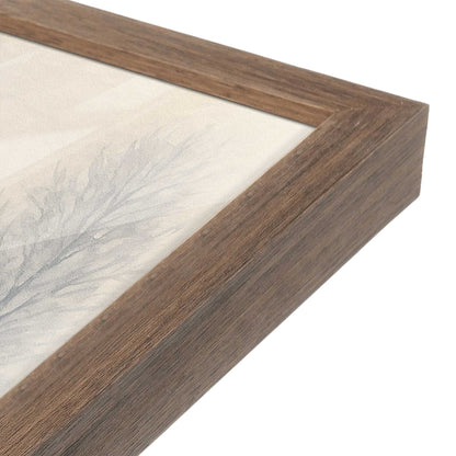 [Color:Walnut], Picture of art in a Walnut frame at an angle
