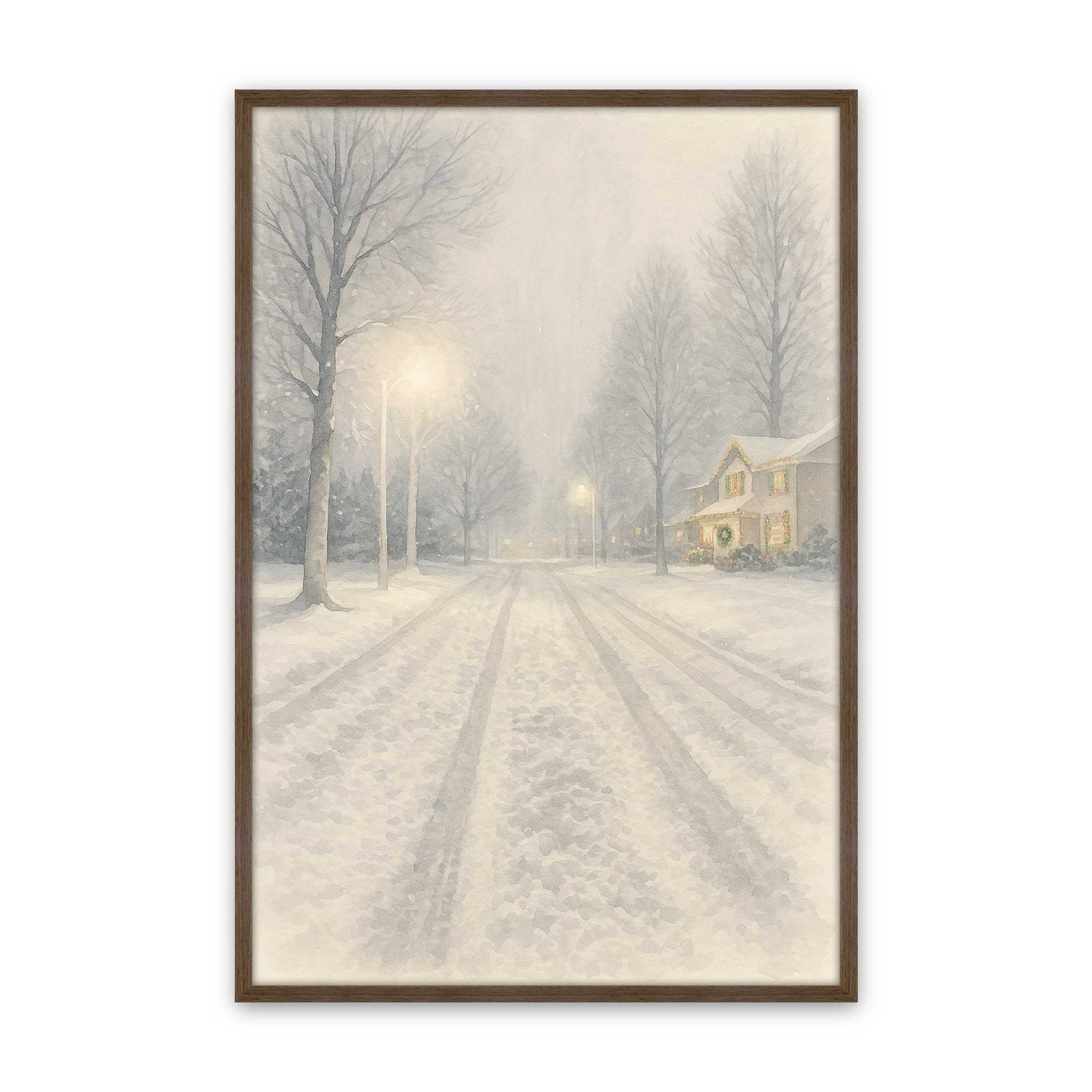 [Color:Walnut], Picture of art in a Walnut frame