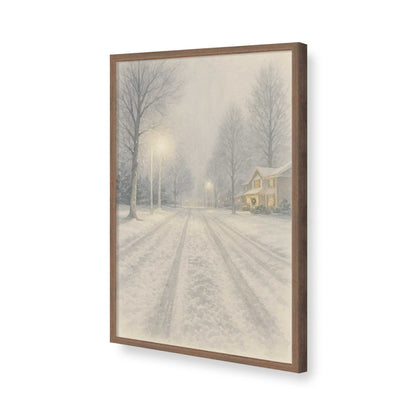 [Color:Walnut], Picture of art in a Walnut frame of the corner