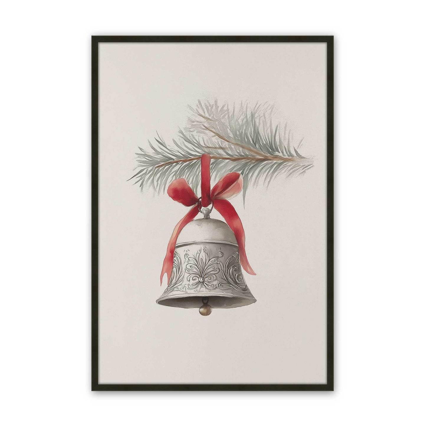 [Color:Satin Black], Picture of art in a Satin Black frame