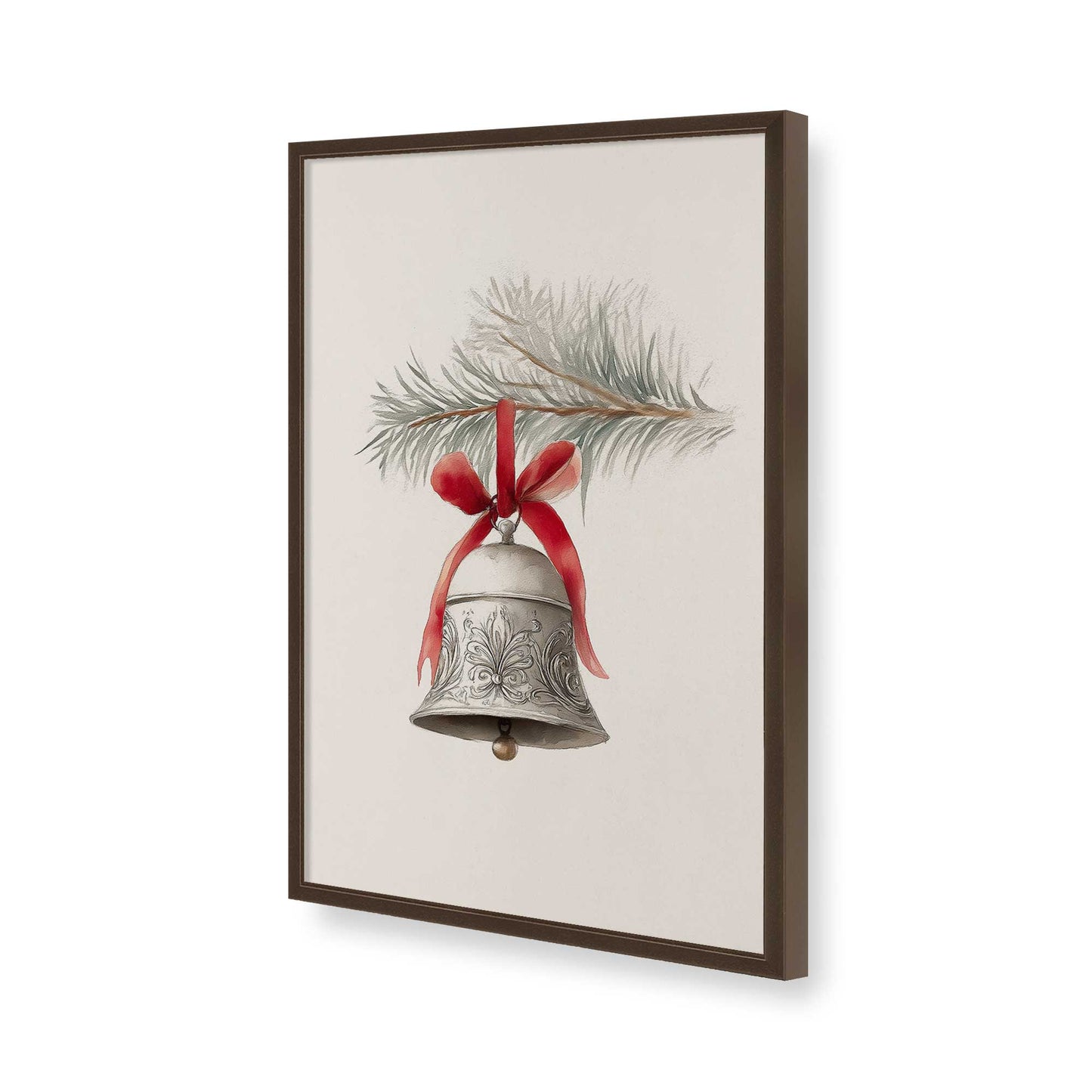 [Color:Brown], Picture of art in a Brown frame of the corner