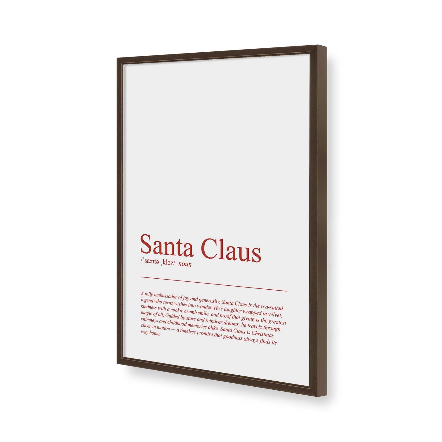 [Color:Brown], Picture of art in a Brown frame of the corner