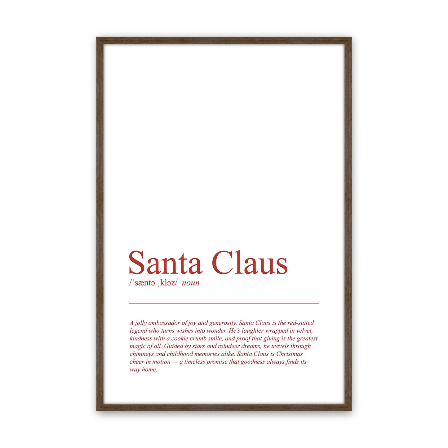 [Color:Walnut], Picture of art in a Walnut frame