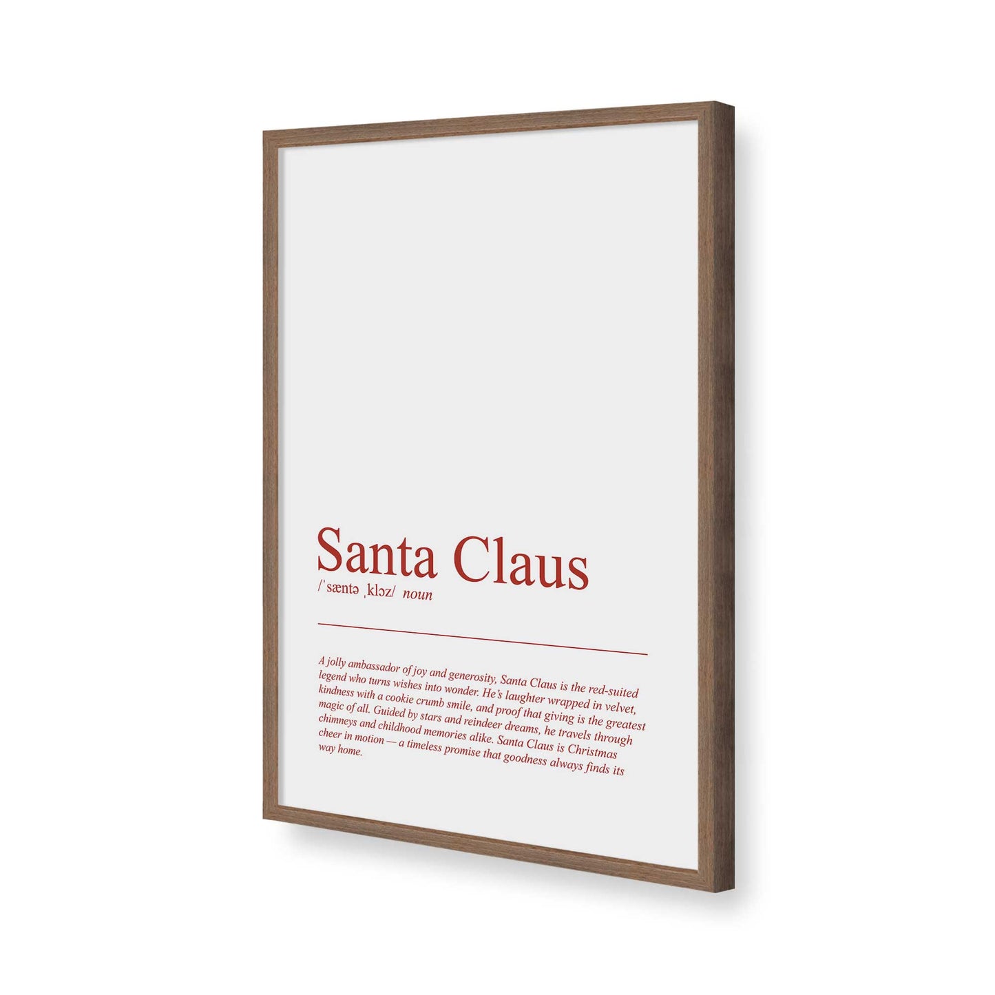 [Color:Walnut], Picture of art in a Walnut frame of the corner