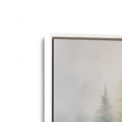 [Color:Opaque White], Picture of art in a White frame at an angle