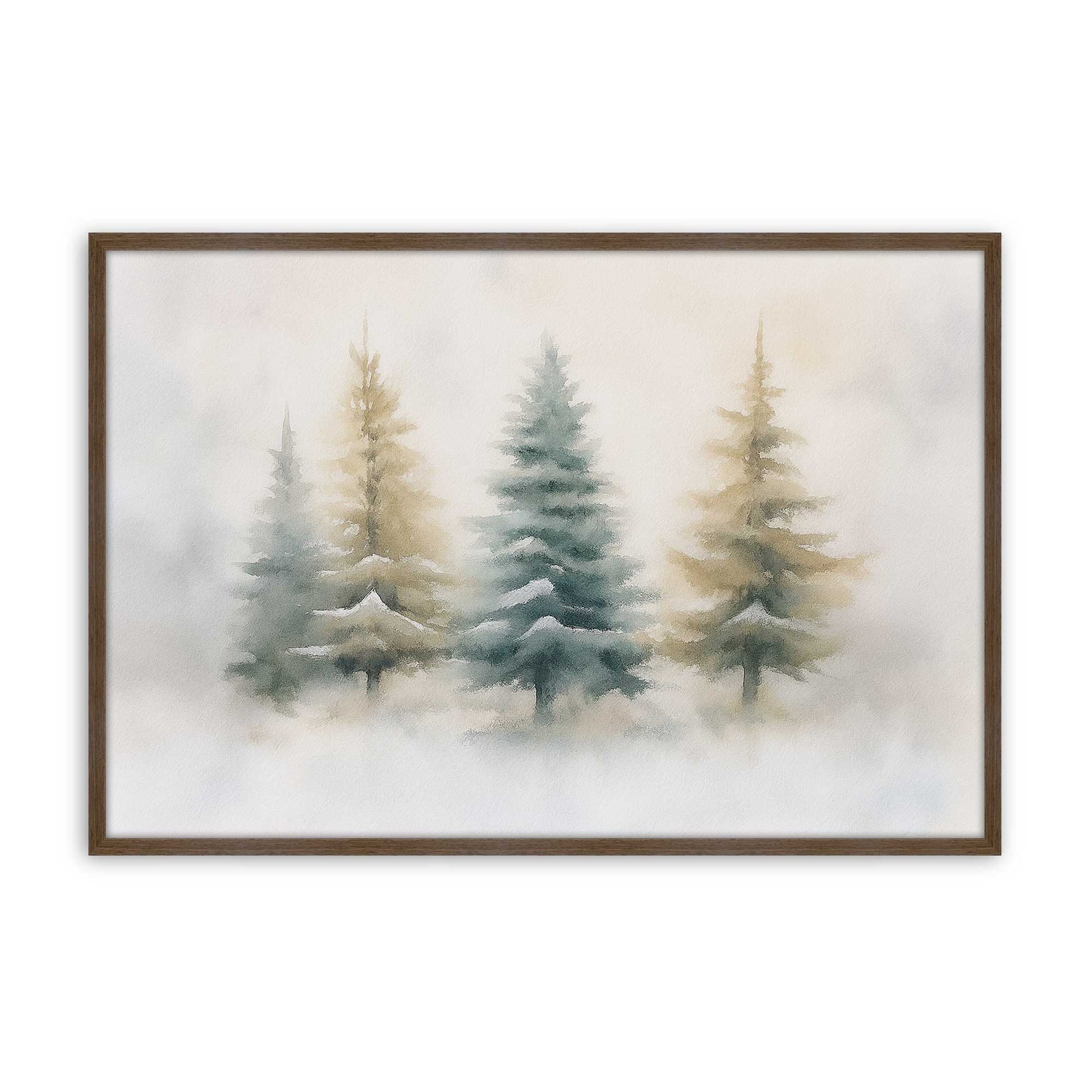 [Color:Walnut], Picture of art in a Walnut frame