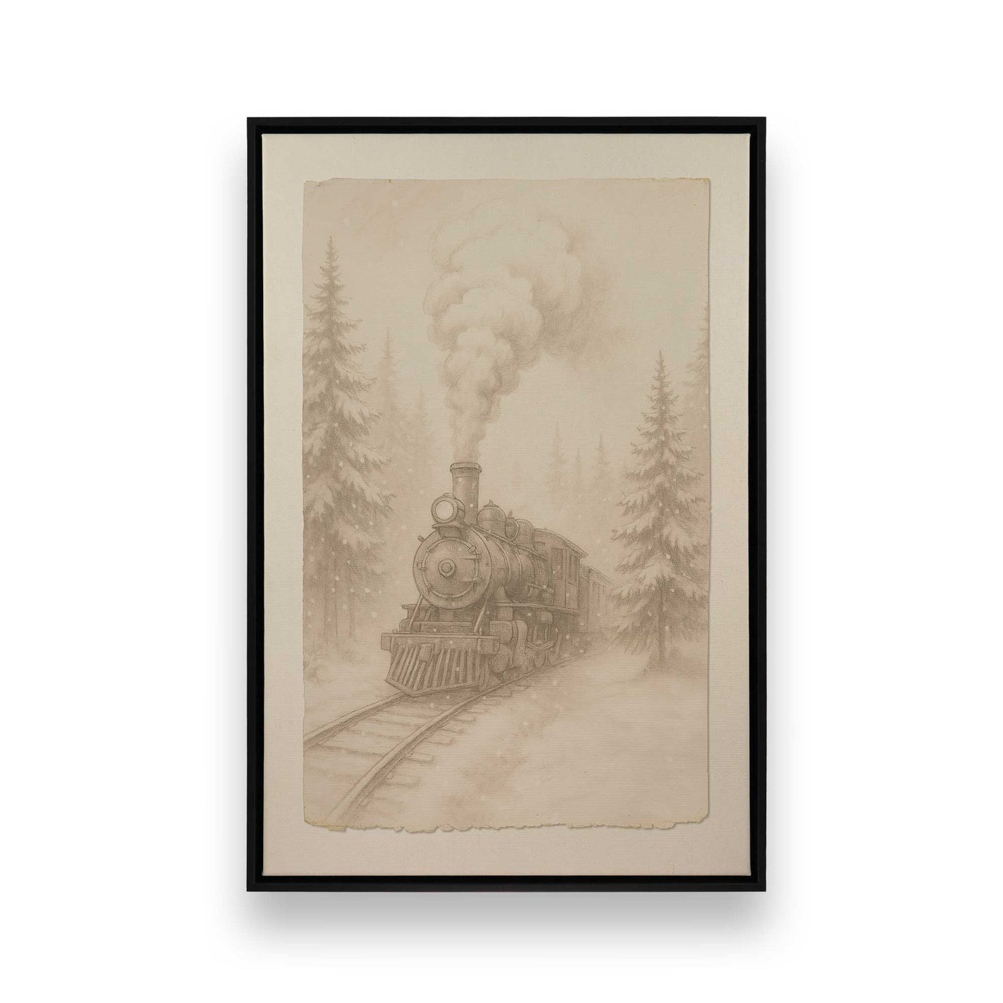 [Color:Satin Black], Picture of art in a Satin Black frame