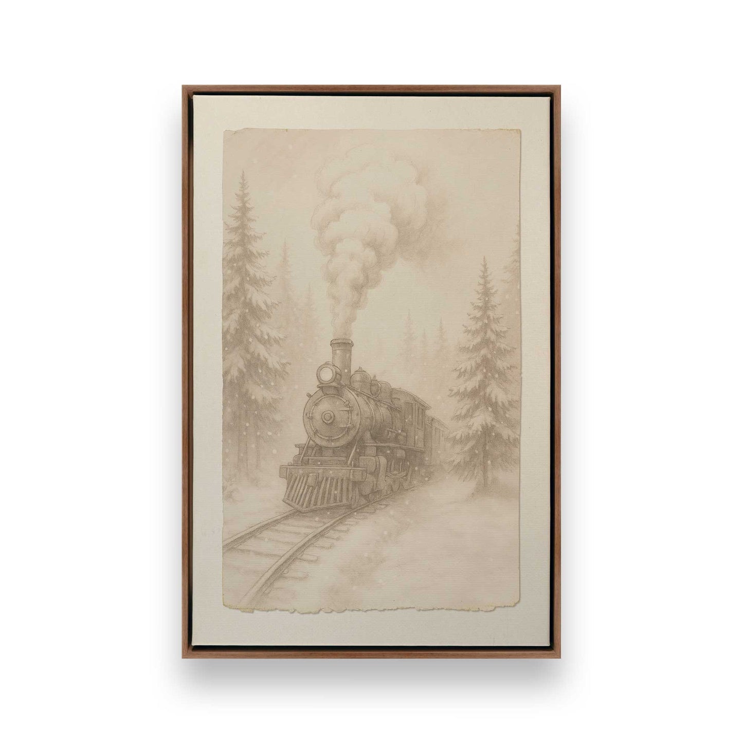 [Color:Walnut], Picture of art in a Walnut frame