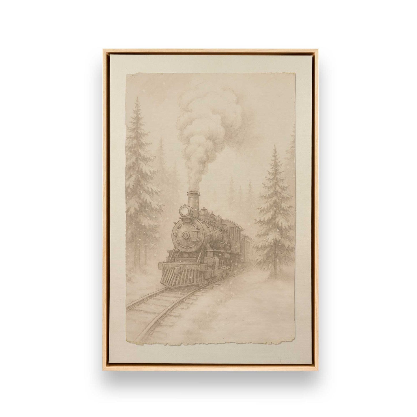 [Color:American Maple], Picture of art in a American Maple frame