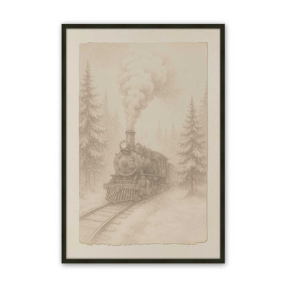 [Color:Satin Black], Picture of art in a Satin Black frame