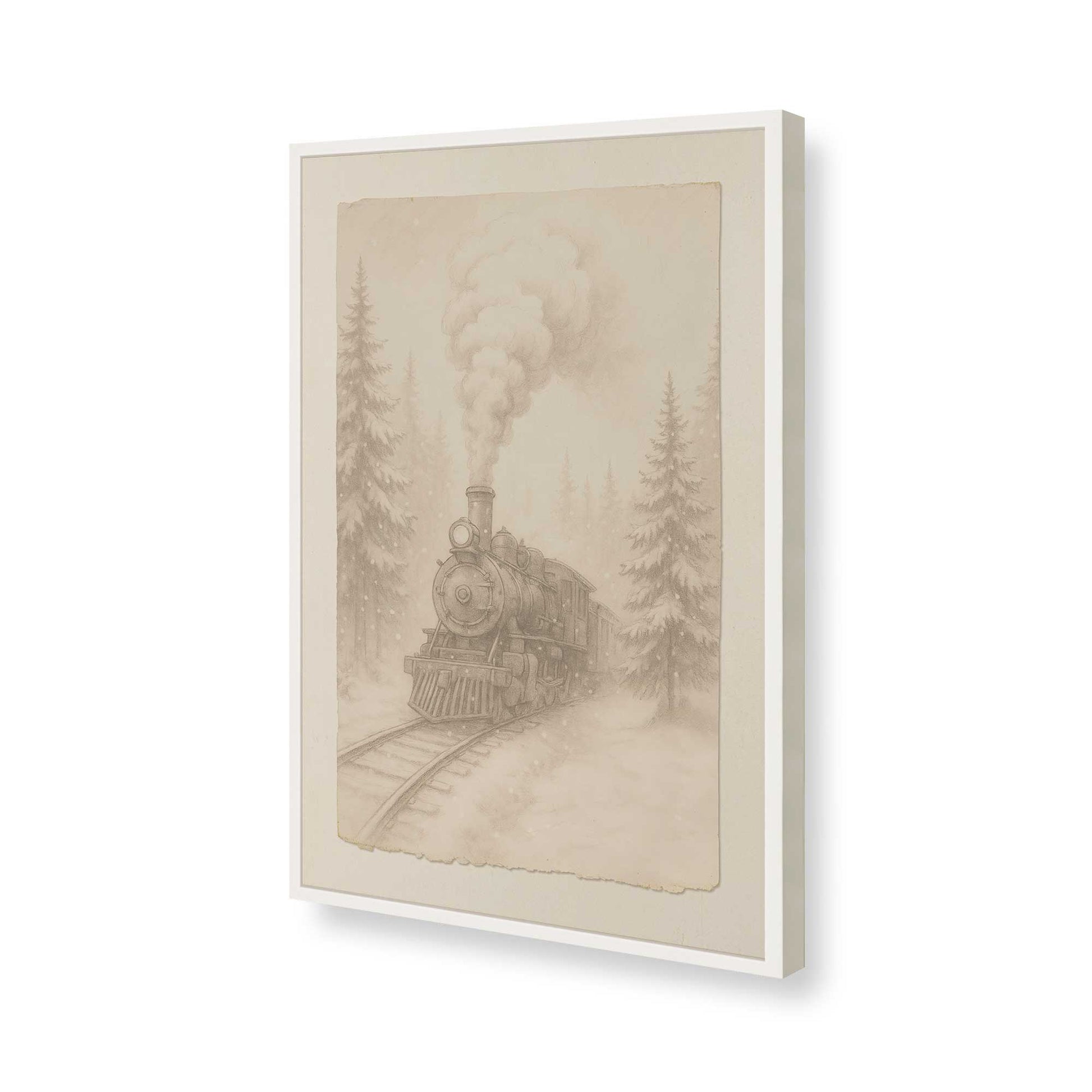 [Color:Opaque White], Picture of art in a Opaque White frame of the corner