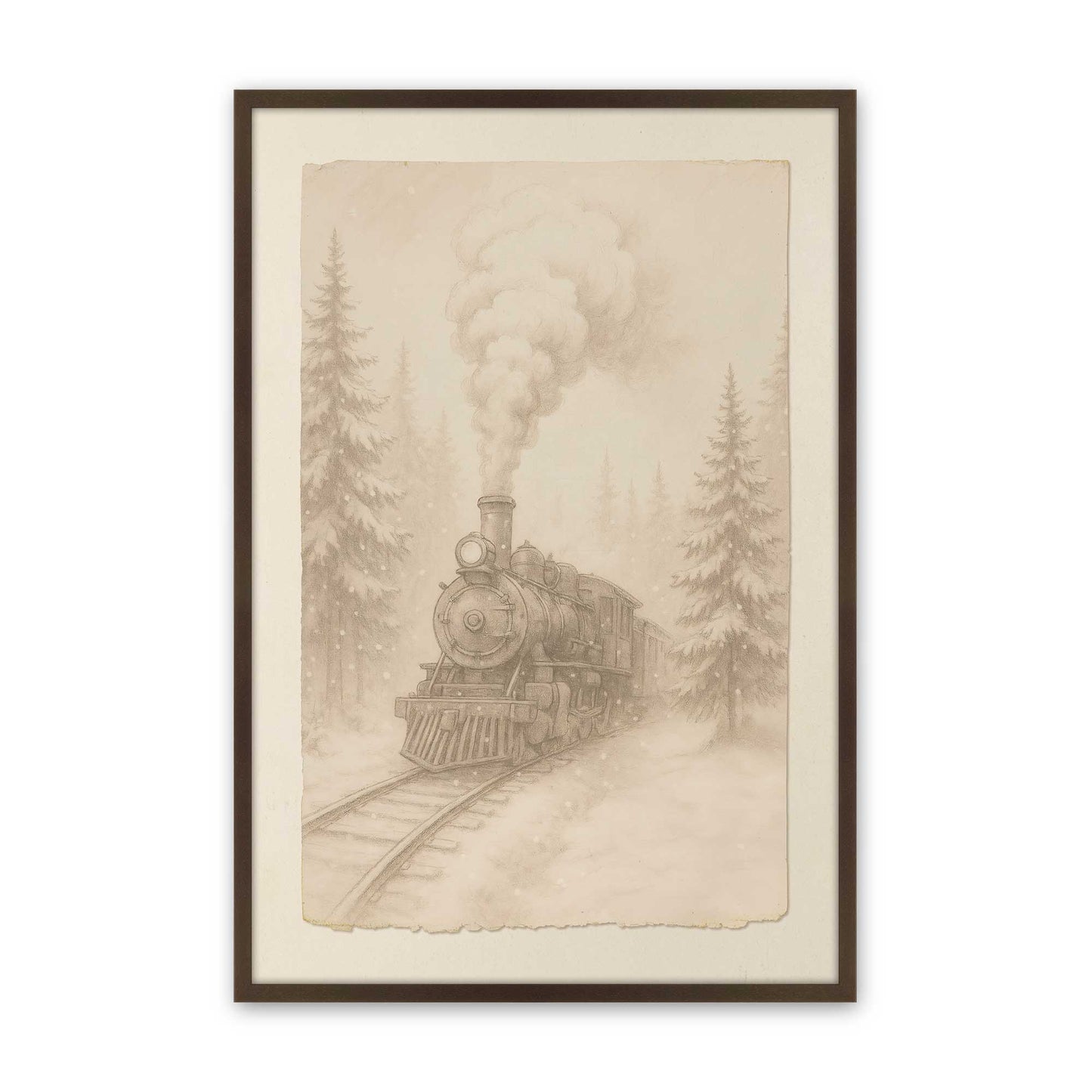 [Color:Belvinder Brown], Picture of art in a Belvinder Brown frame