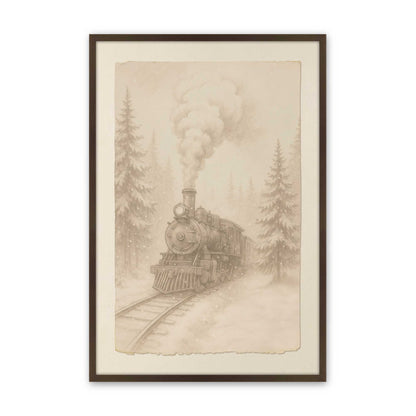 [Color:Belvinder Brown], Picture of art in a Belvinder Brown frame