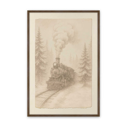 [Color:Walnut], Picture of art in a Walnut frame