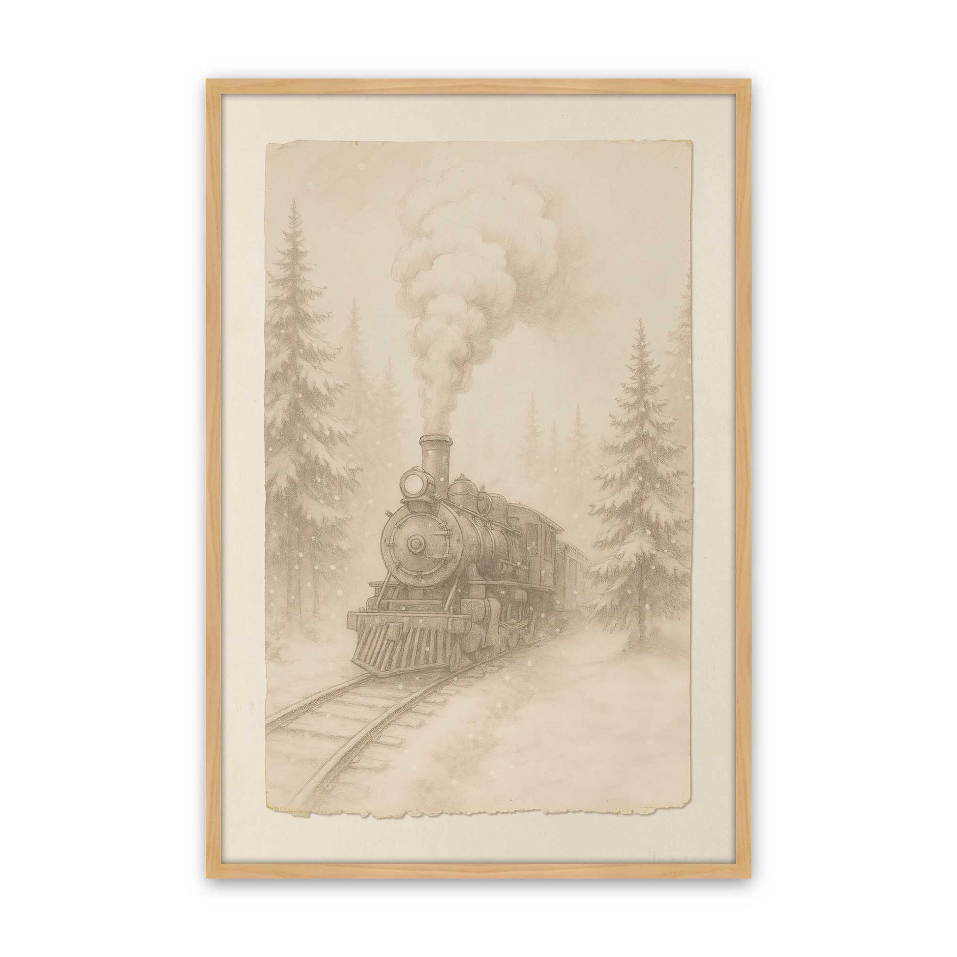 [Color:American Maple], Picture of art in an American Maple frame