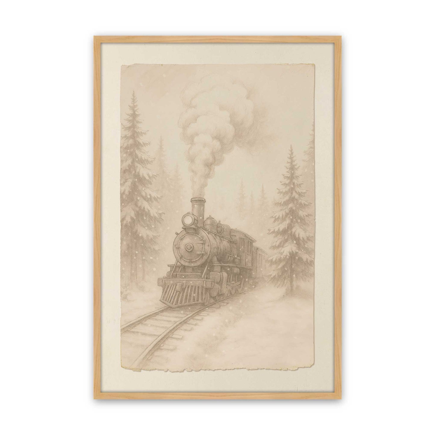 [Color:American Maple], Picture of art in a American Maple frame