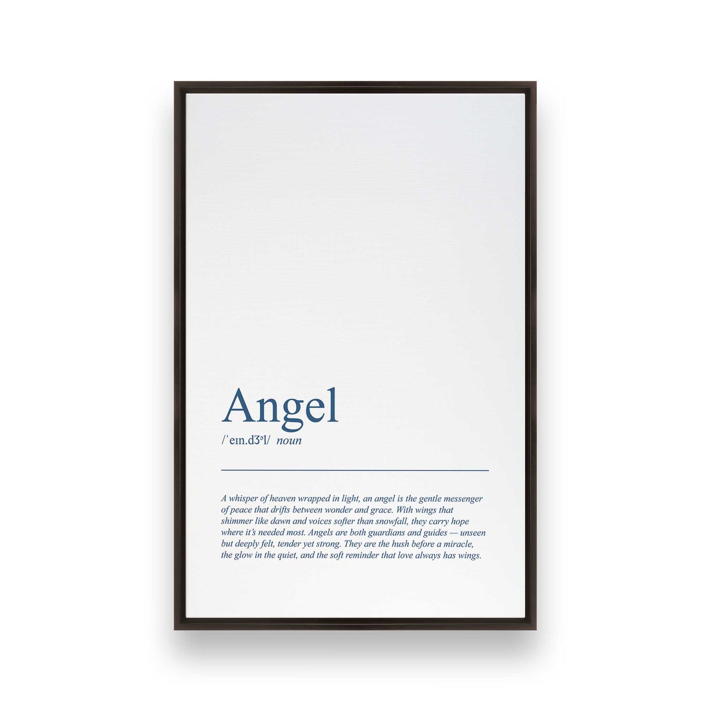 [Color:Espresso], Picture of art in a Espresso frame