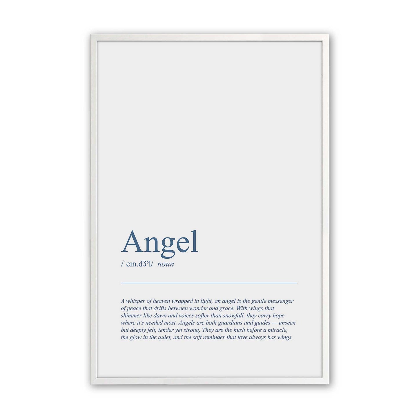 [Color:Opaque White], Picture of art in an Opaque White frame