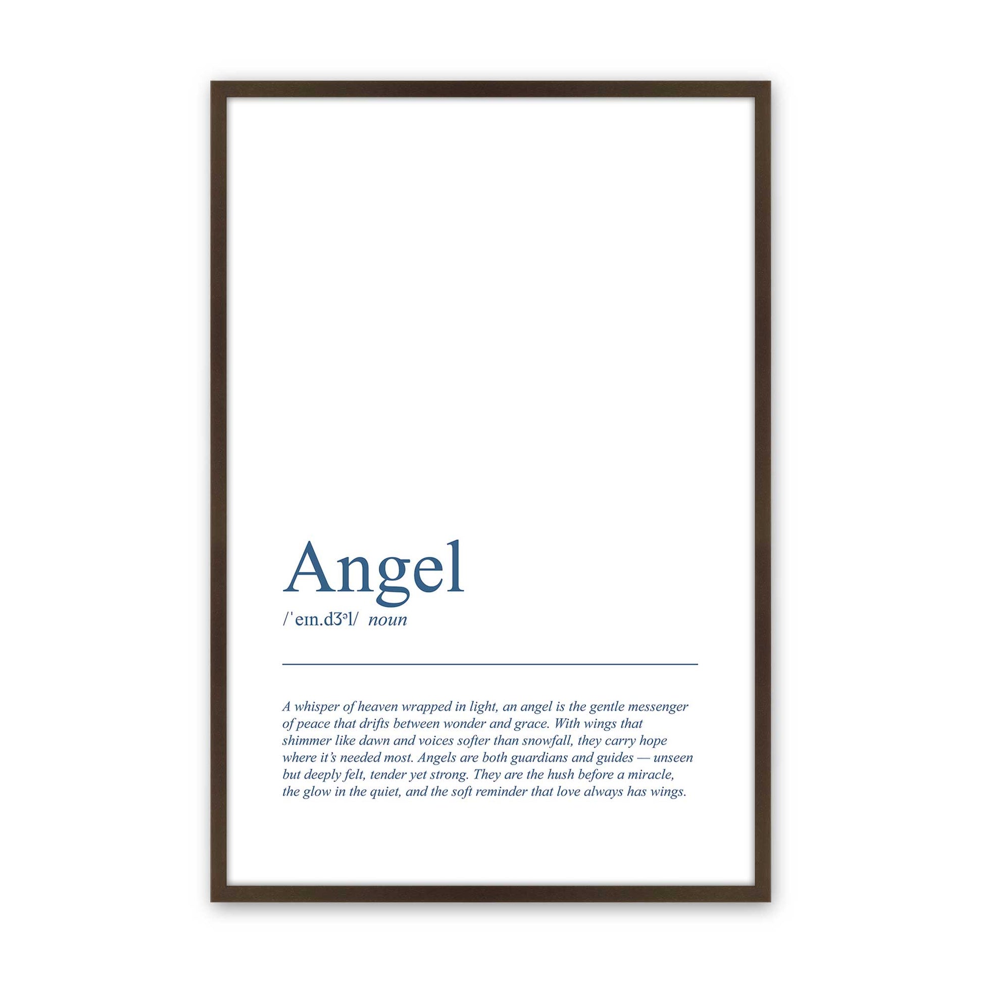 [Color:Belvinder Brown], Picture of art in a Belvinder Brown frame