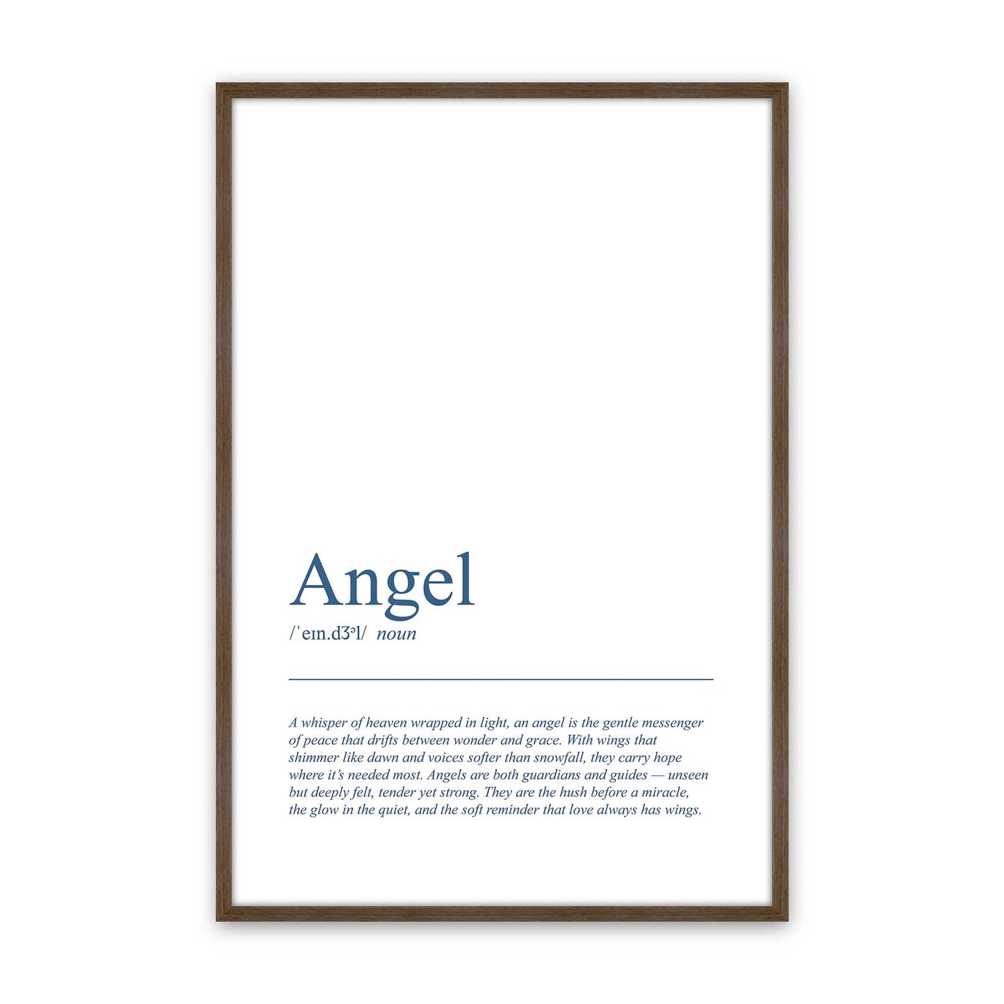 [Color:Walnut], Picture of art in a Walnut frame