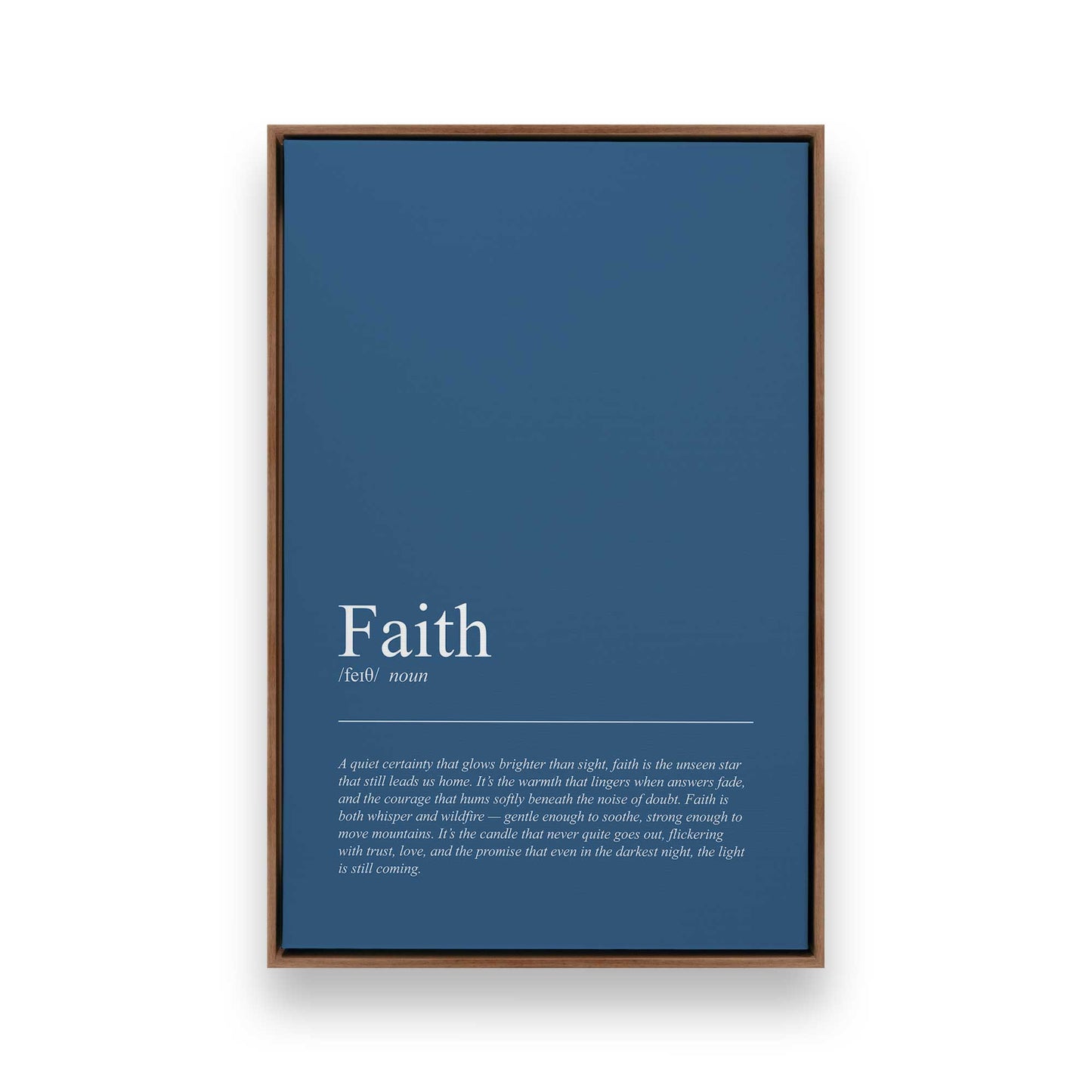 [Color:Walnut], Picture of art in a Walnut frame