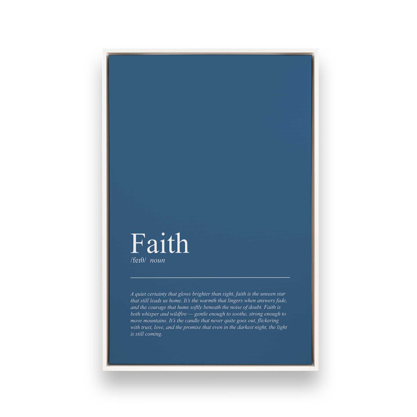 [Color:Opaque White], Picture of art in a White frame