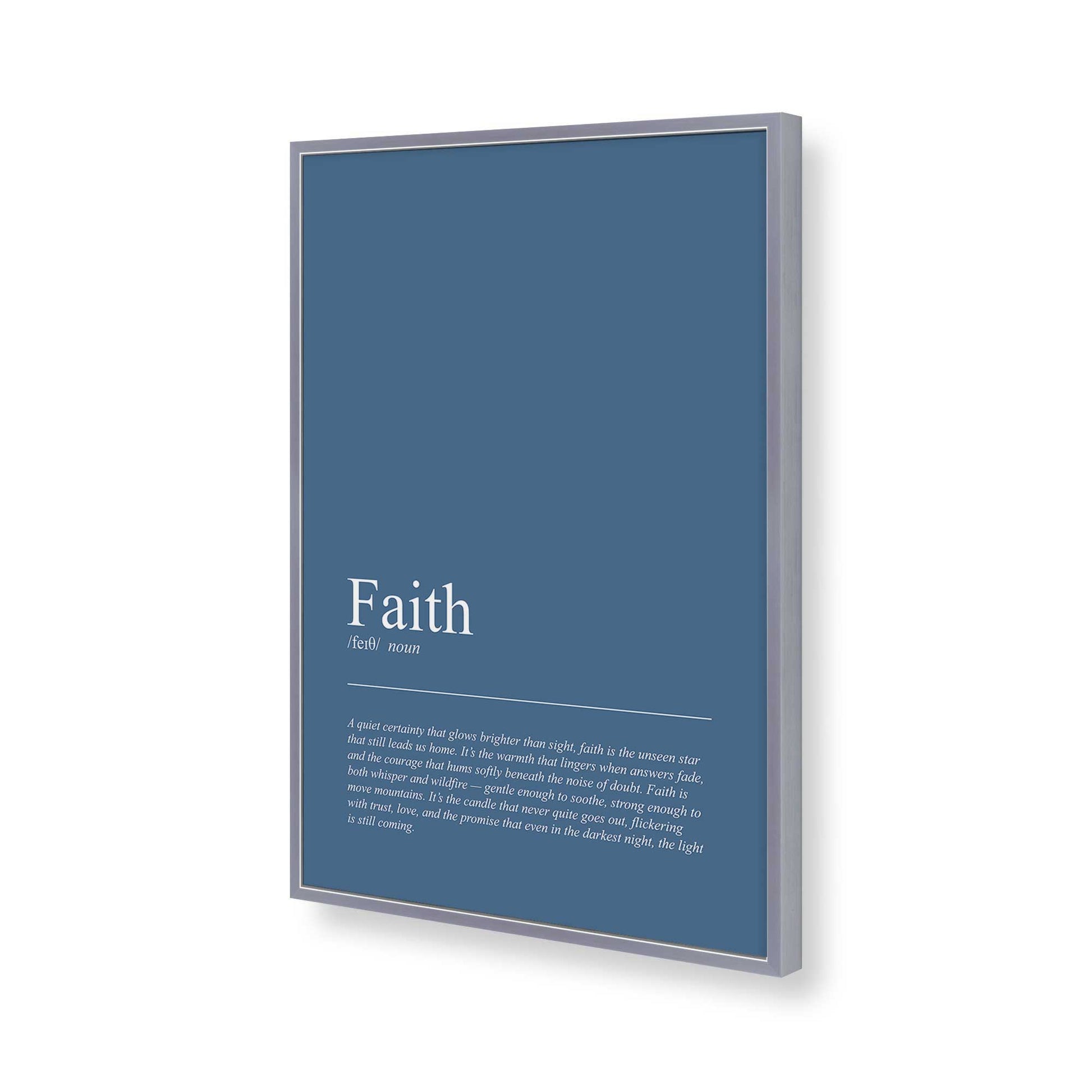 [Color:Polished Chrome], Picture of art in a Polished Chrome frame of the corner