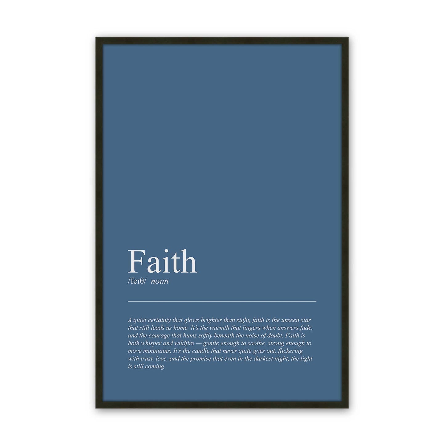 [Color:Satin Black], Picture of art in a Satin Black frame