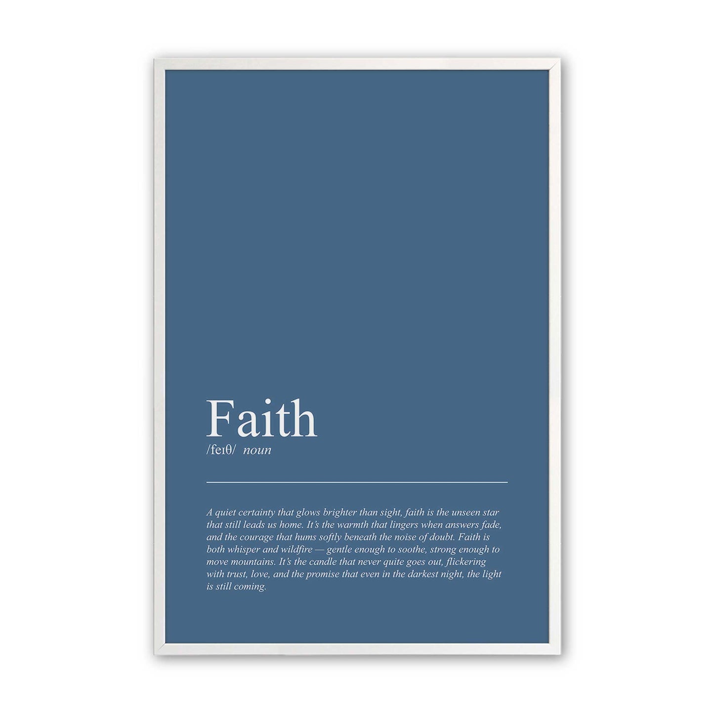 [Color:Opaque White], Picture of art in an Opaque White frame