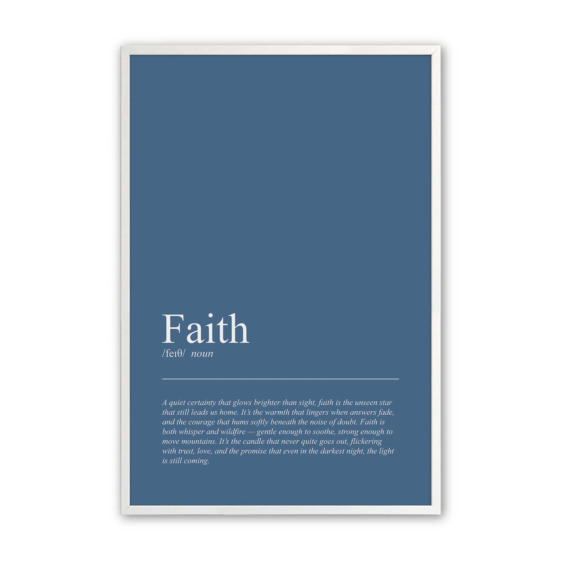 [Color:Opaque White], Picture of art in an Opaque White frame