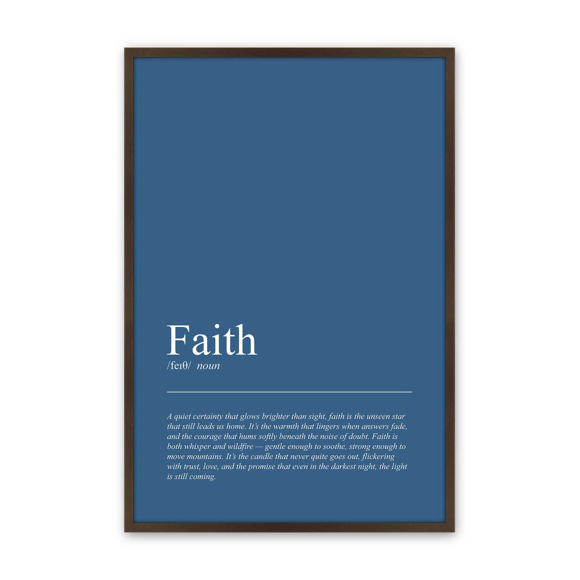 [Color:Brown], Picture of art in a Brown frame