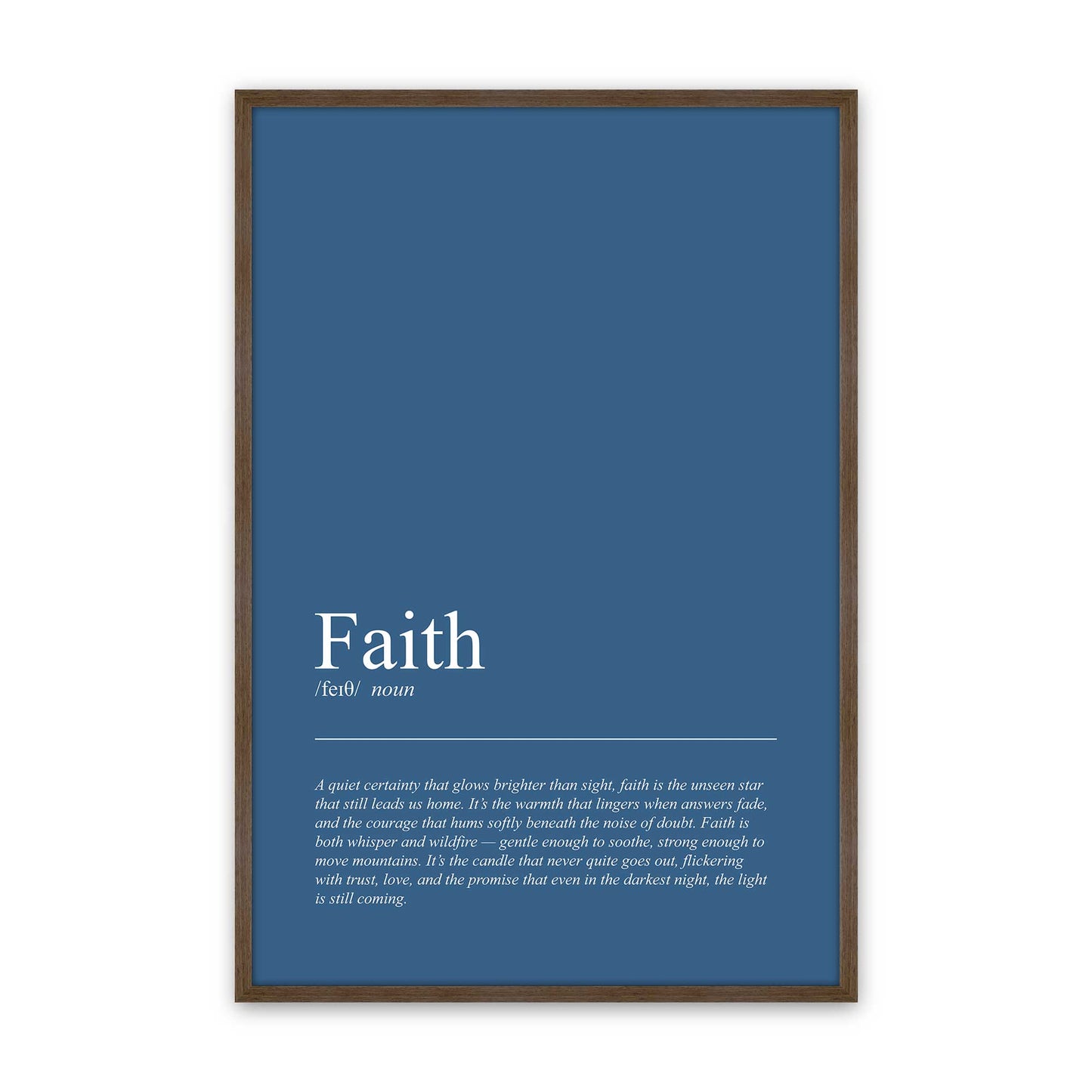 [Color:Walnut], Picture of art in a Walnut frame