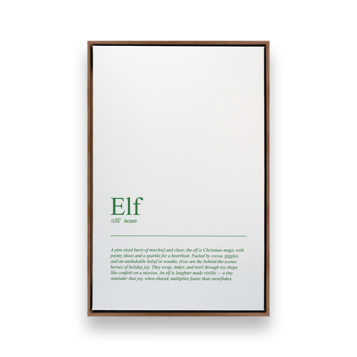 [Color:Walnut], Picture of art in a Walnut frame