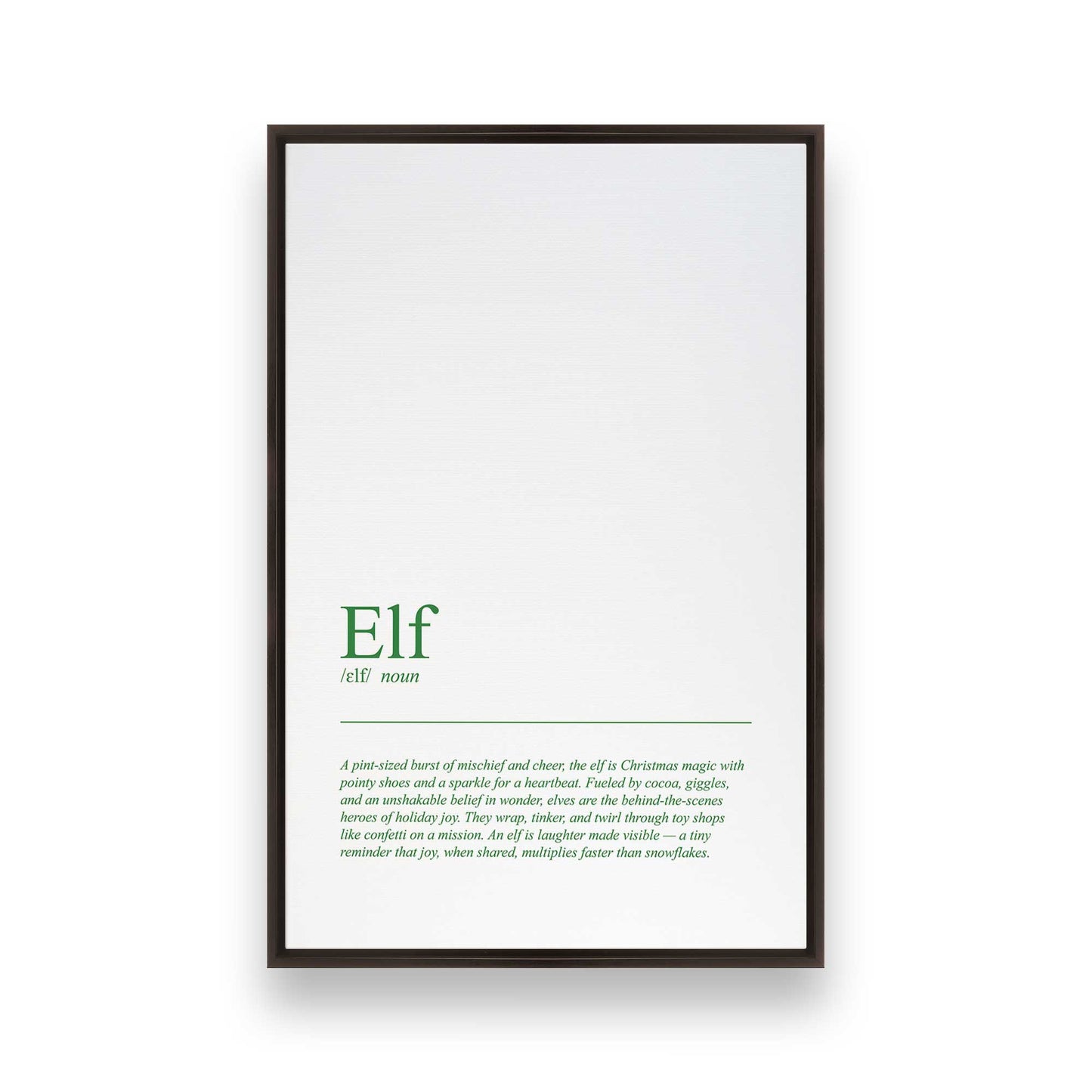 [Color:Espresso], Picture of art in an Espresso frame