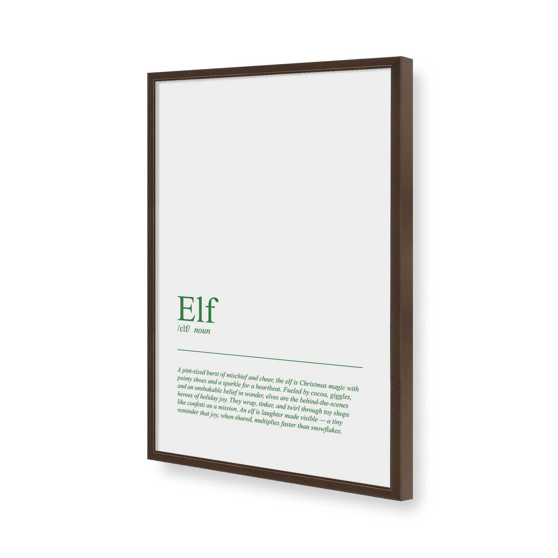 [Color:Belvinder Brown], Picture of art in a Belvinder Brown frame of the corner