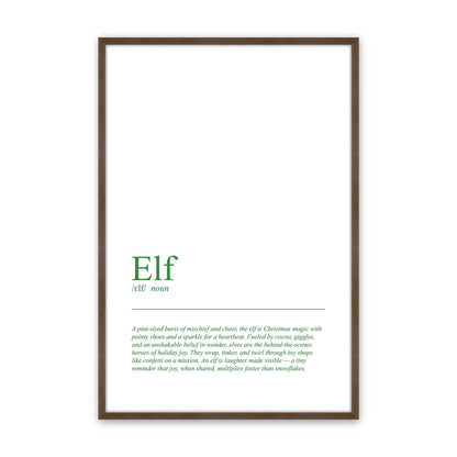 [Color:Walnut], Picture of art in a Walnut frame