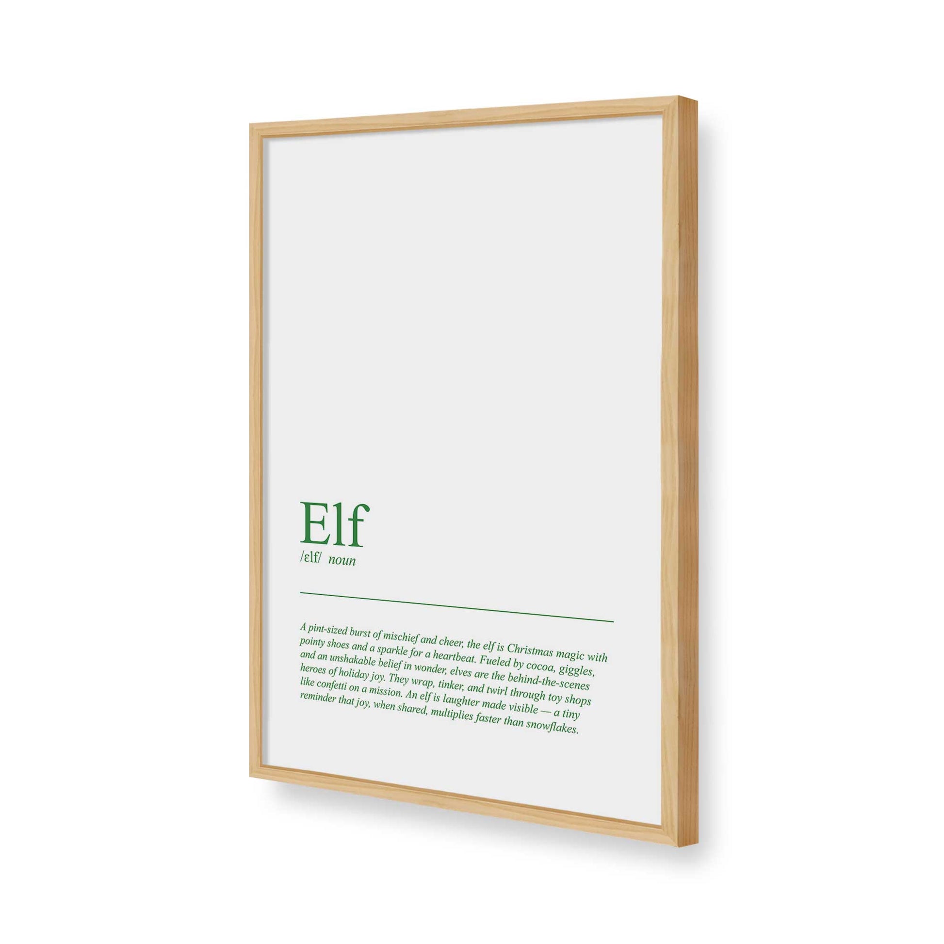 [Color:American Maple], Picture of art in a American Maple frame of the corner