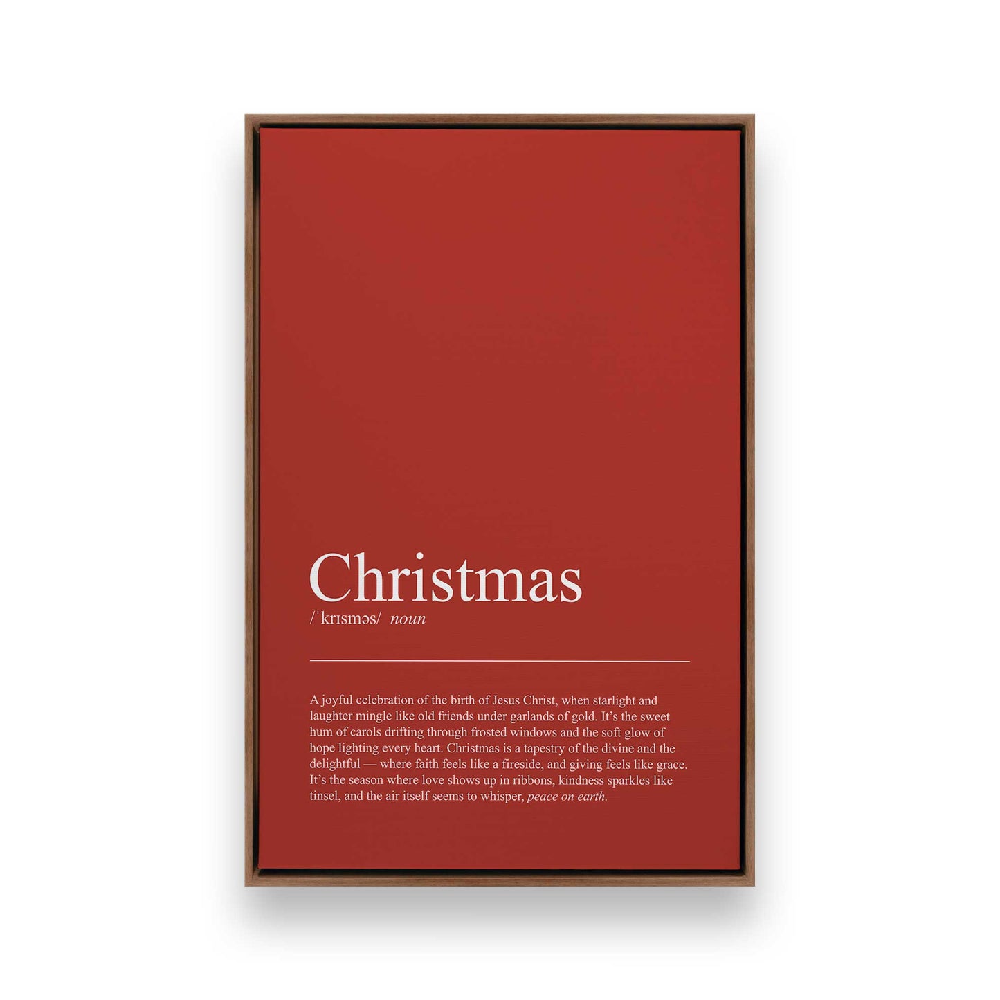 [Color:Walnut], Picture of art in a Walnut frame