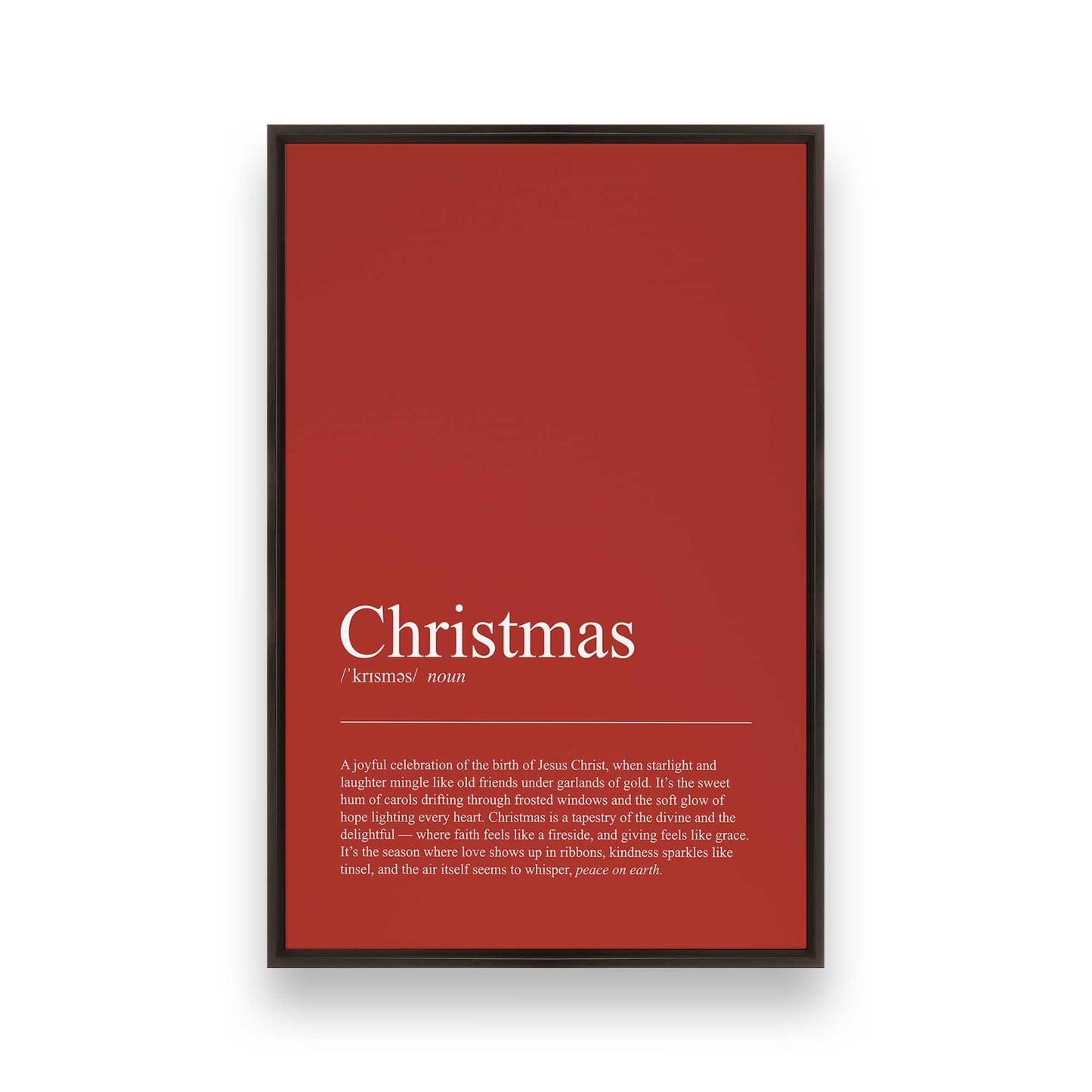 [Color:Espresso], Picture of art in a Espresso frame