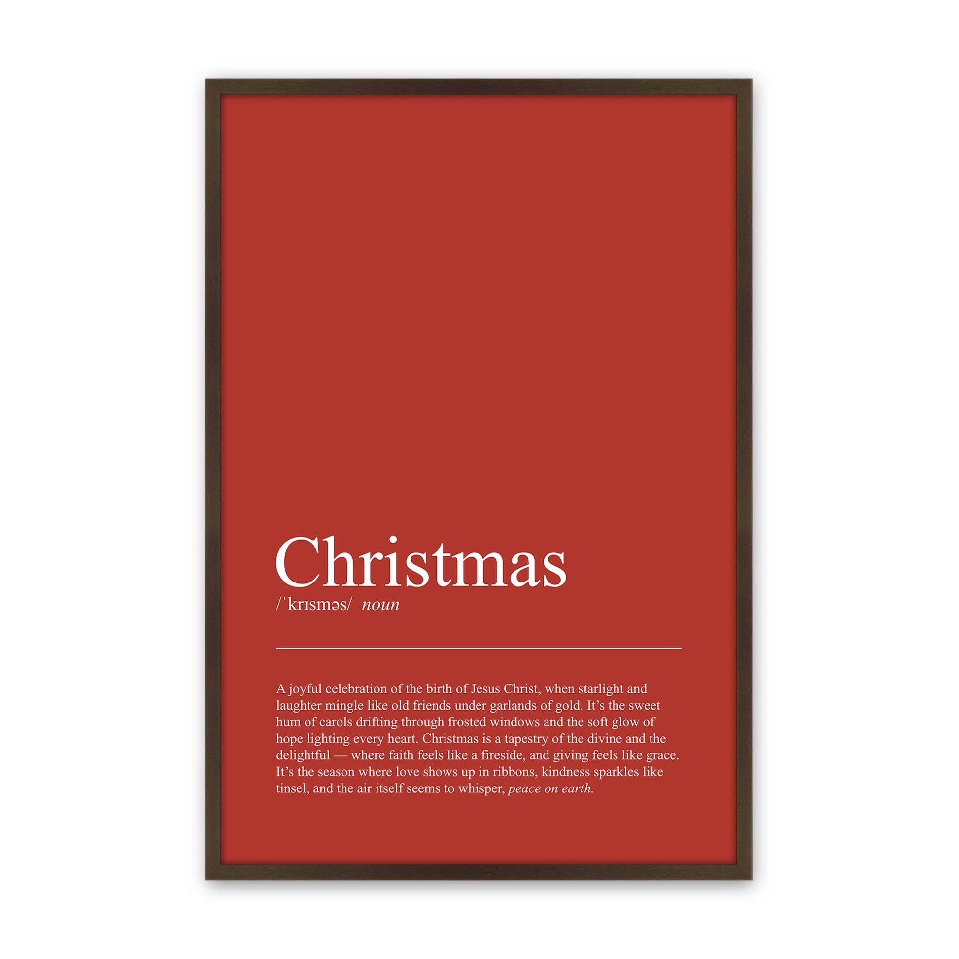 [Color:Brown], Picture of art in a Brown frame