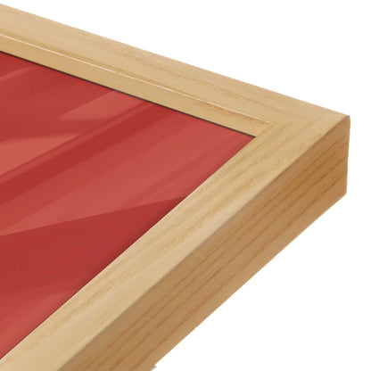 [Color:American Maple], Picture of art in a American Maple frame at an angle