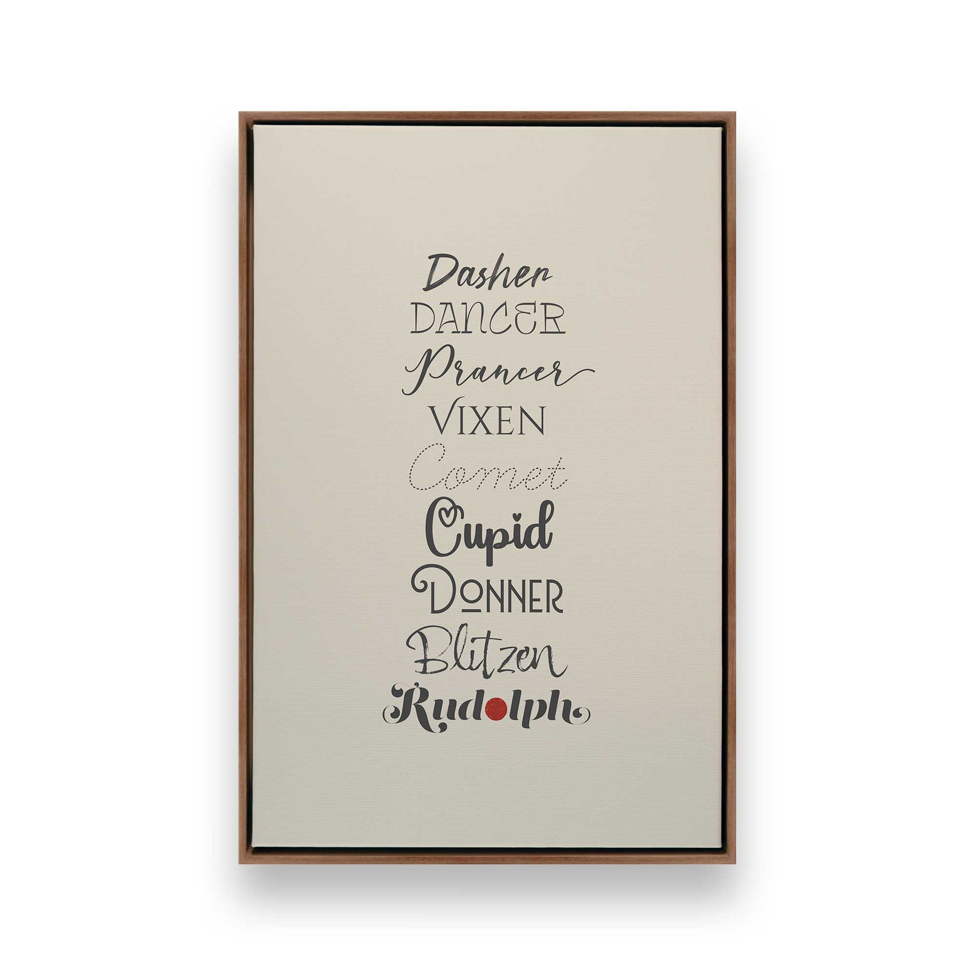 [Color:Walnut], Picture of art in a Walnut frame