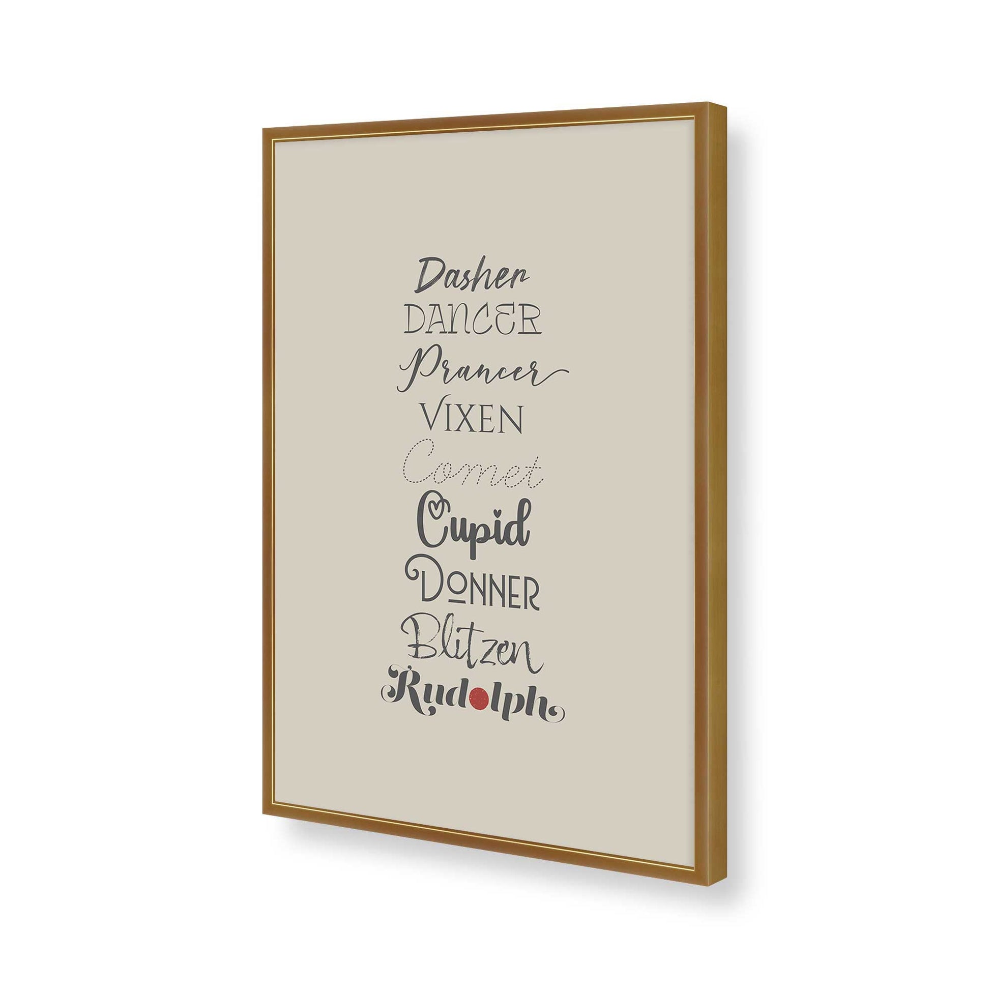 [Color:Polished Gold], Picture of art in a Polished Gold frame of the corner