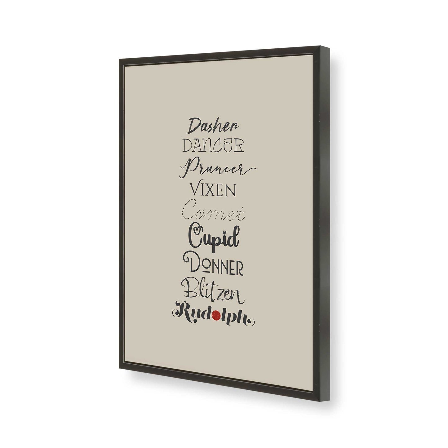 [Color:Satin Black], Picture of art in a Satin Black frame of the corner