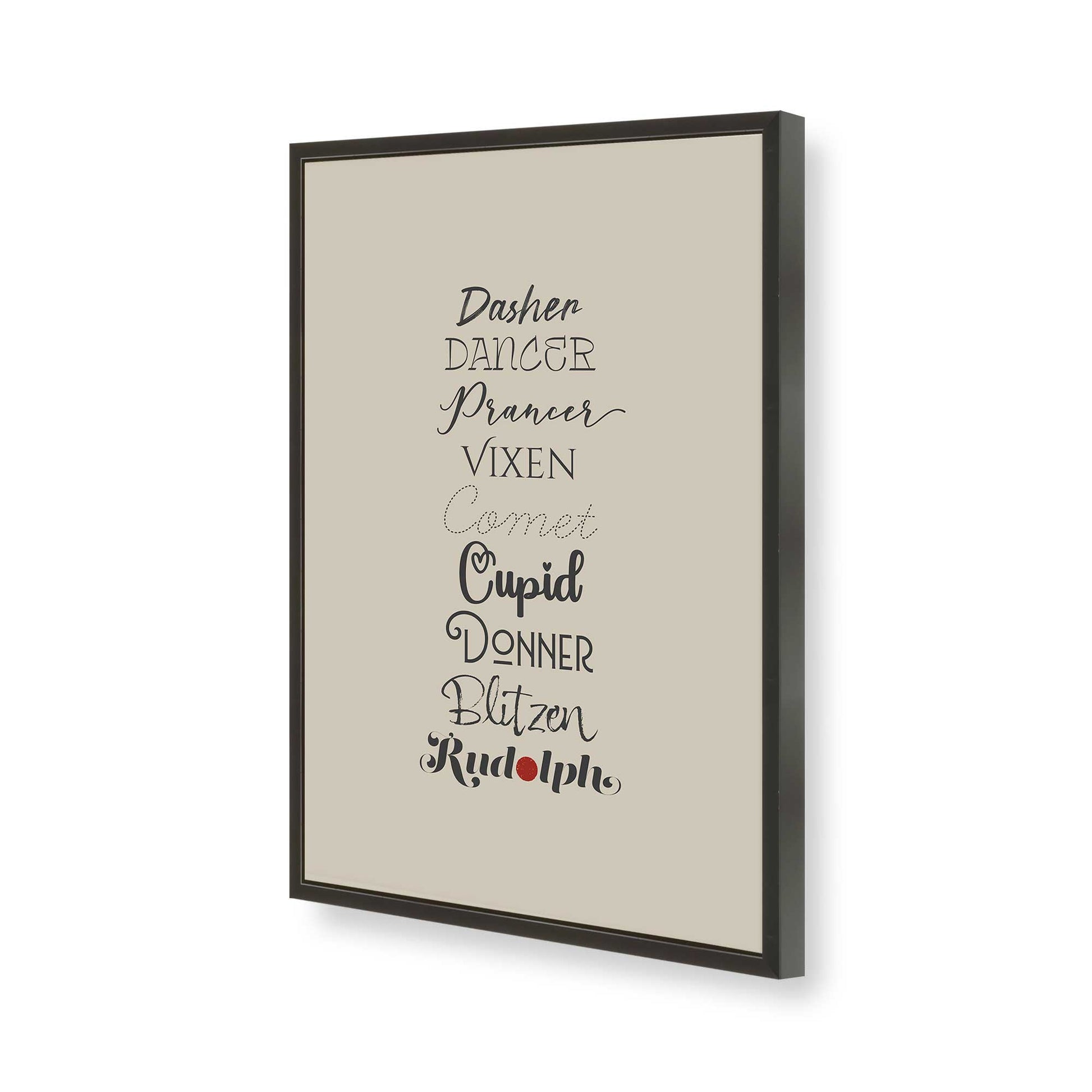 [Color:Satin Black], Picture of art in a Satin Black frame of the corner