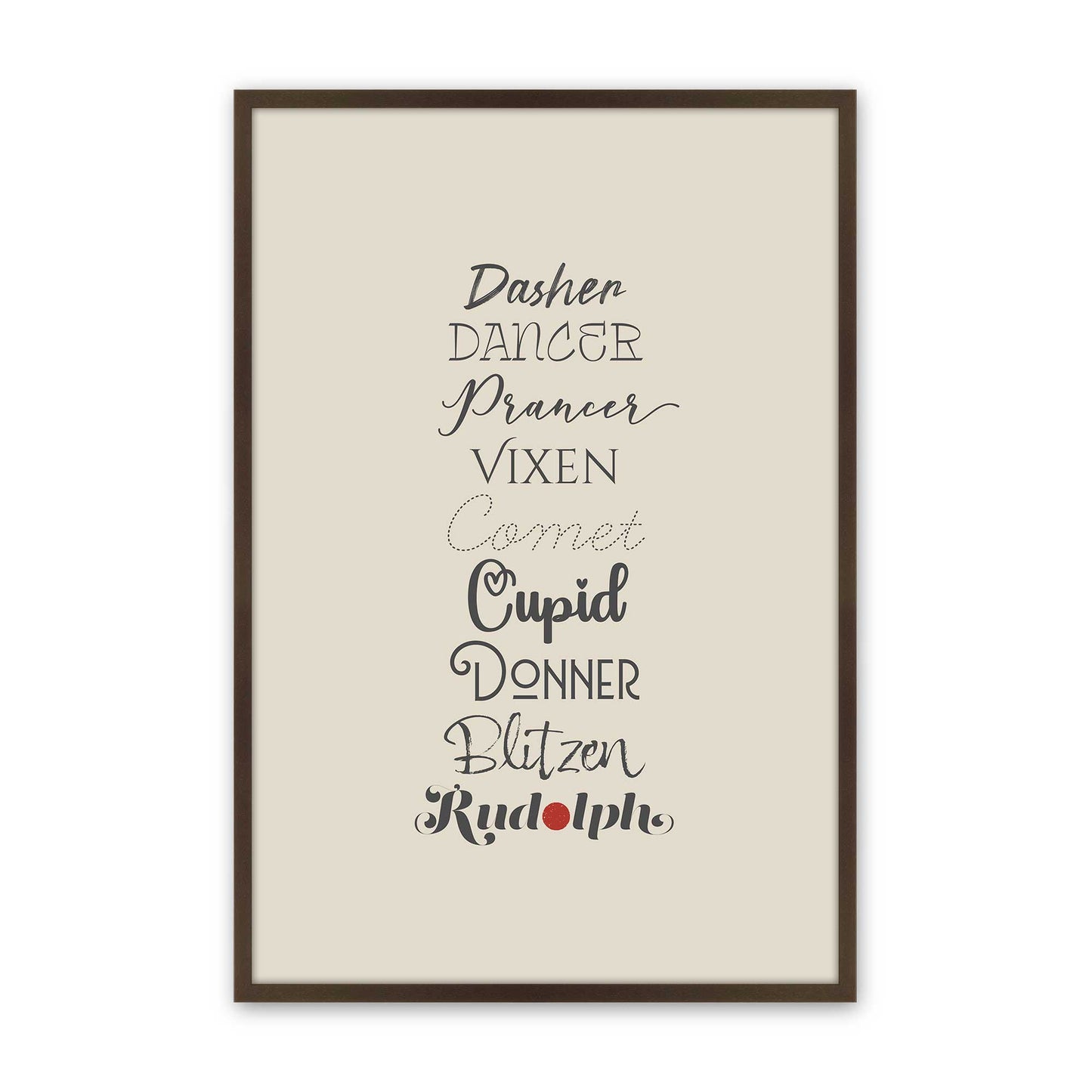 [Color:Brown], Picture of art in a Brown frame