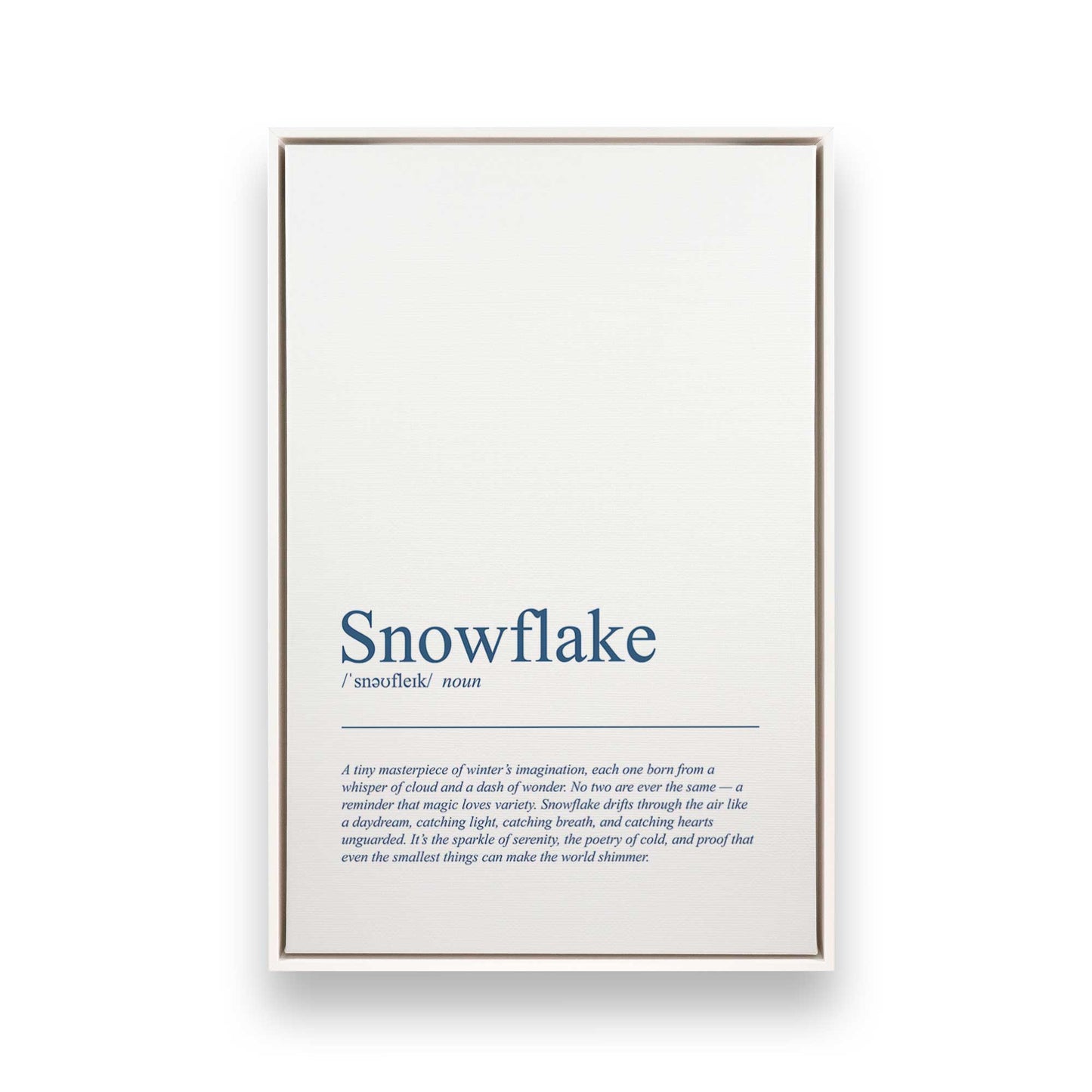 [Color:Opaque White], Picture of art in a White frame