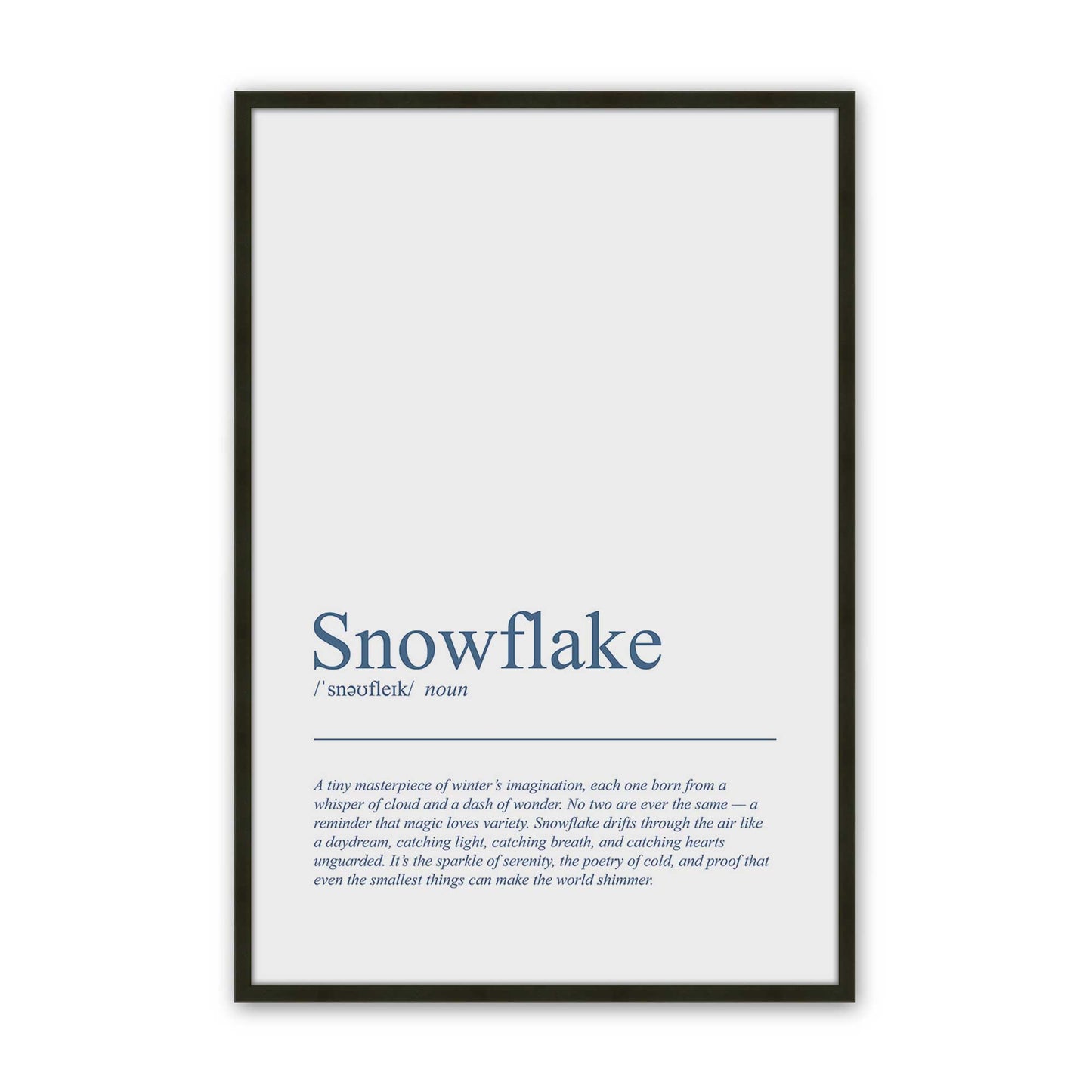 [Color:Satin Black], Picture of art in a Satin Black frame