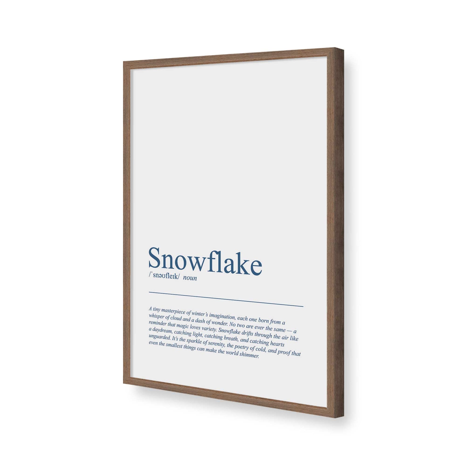 [Color:Walnut], Picture of art in a Walnut frame of the corner